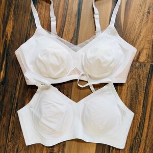 Honeylove Crossover and Silhouette Bra Bundle-size M EUC